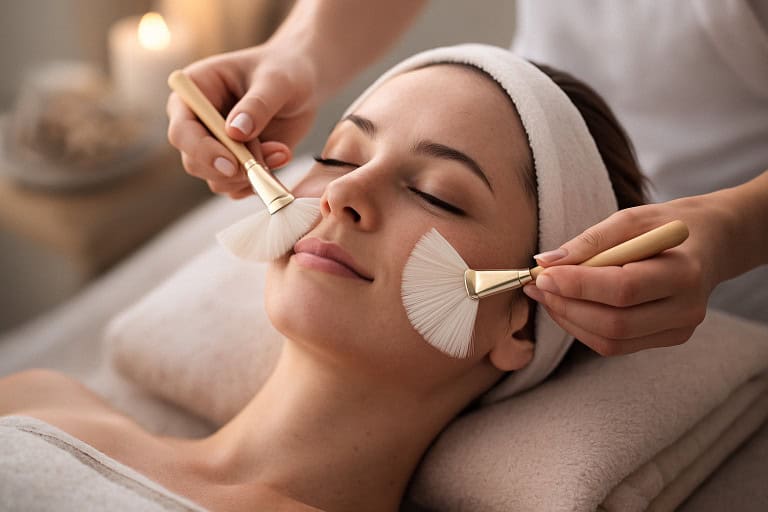 legyezőecsetes arcmasszázs tanfolyam